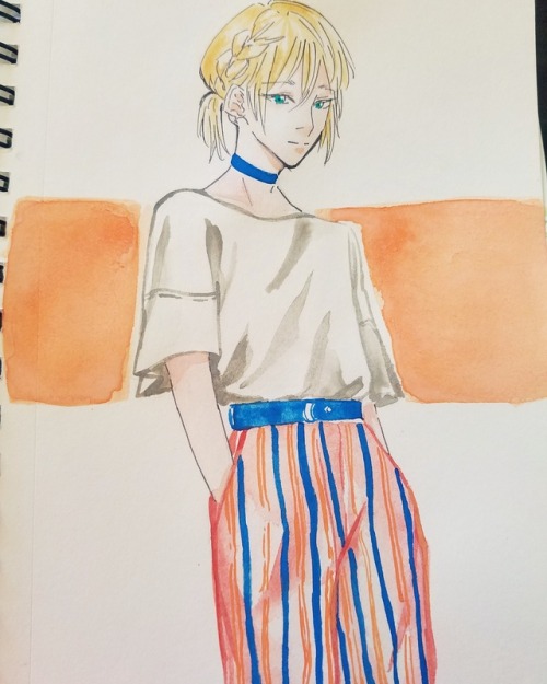 nornier:yurio fashion : stripes edition !!