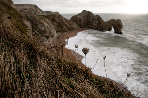 Stormy seas at Durdle Door