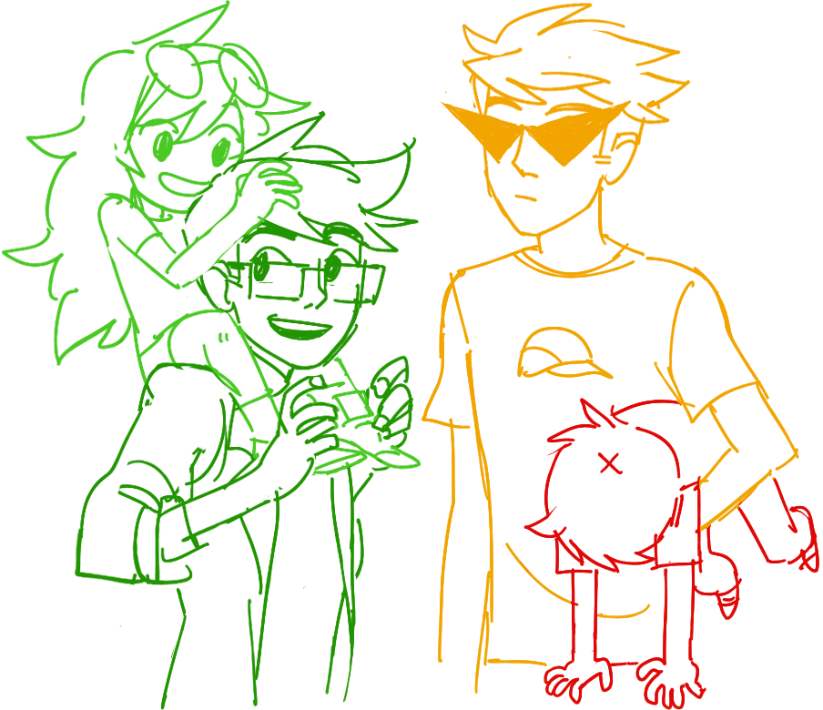 geneoweenbelcher:  putoshop:  redraws of some really bad doodles from last year B)