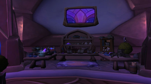 isei-silva:  Some screenshots of draenei homes and workshops around Shattrath for people to use as reference for art or writing.And the bottom two is something interesting in Auchindoun. Right in the beginning of the instance, there’s this mural-like