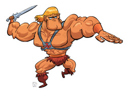 psi-mon:  Drew a He-Man… with a bonus Skeletor or two.