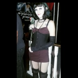 cabaret-vamp:  Me yesterday at a dark cabaret