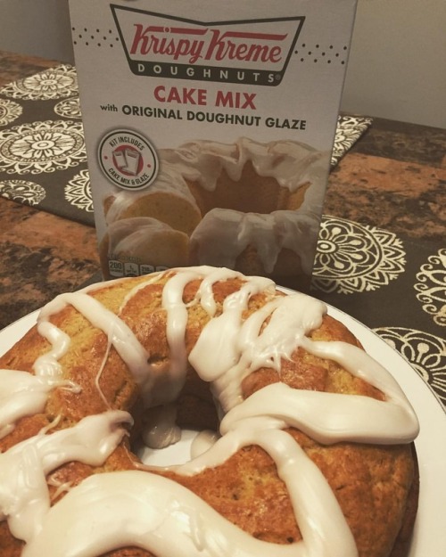 Today’s self care included baking this Krispy Kreme donut cake that Scott found at ShopRite the othe