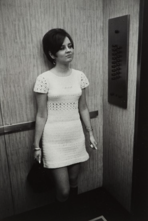 kvetchlandia:  Garry Winogrand     Woman in Elevator, New York City     1968
