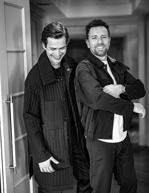 mcgregor: Ewan McGregor &amp; Hayden Christensenphotographed by  Misan Harriman for Britis