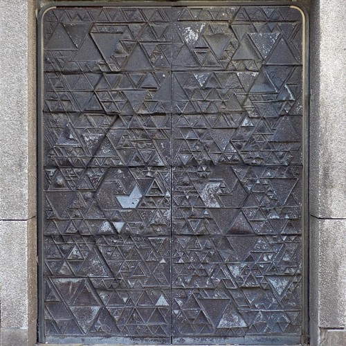 theimportanceofbeingmodernist:Bronze Effect Doors by William Mitchell at National Westminster Bank, 