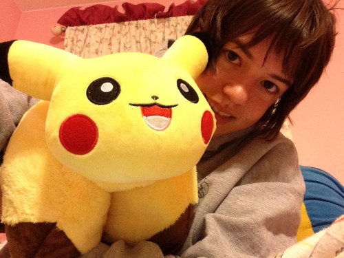 i am now the proud owner of a pikachu pillow pet thanks mom and dad