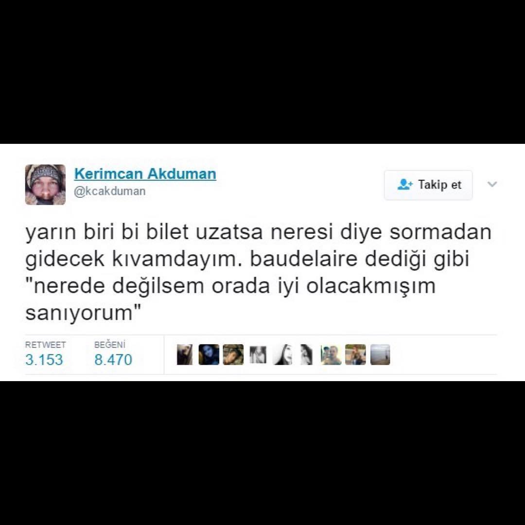 Yarın biri bi bilet uzatsa...