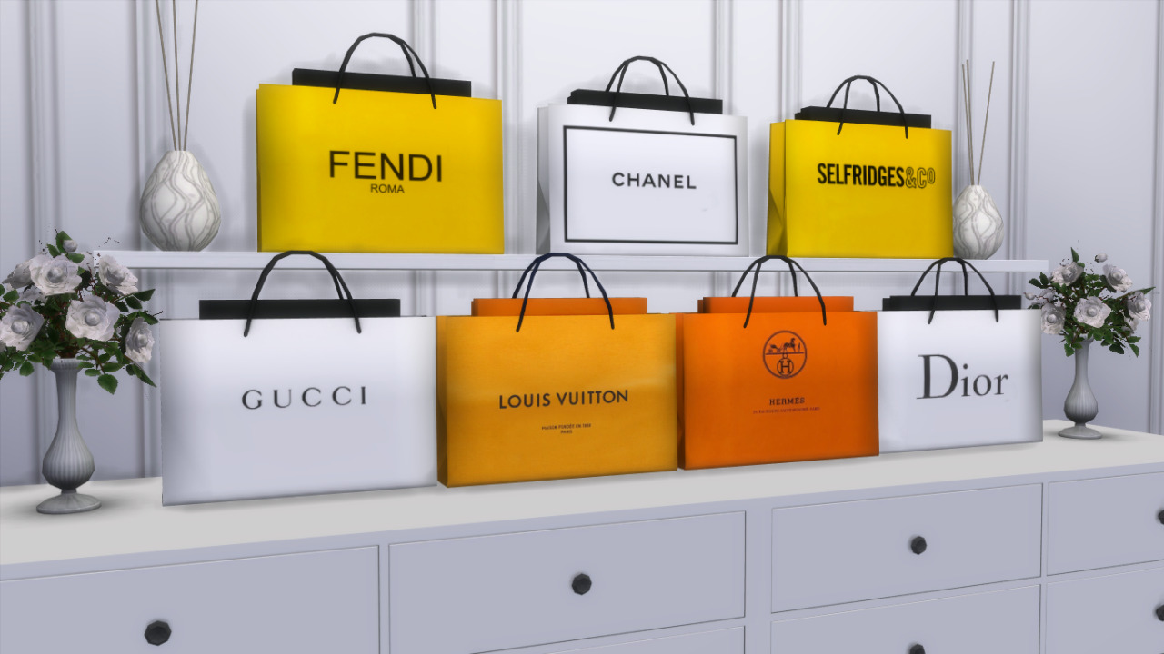 designer shopping bags