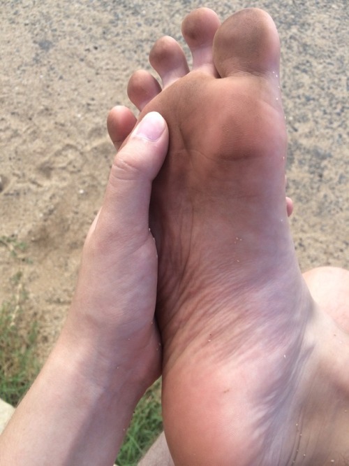 Another request! This time I was asked to take some pictures of my feet dirty. I walked around outsi