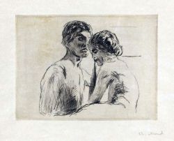 infected:  Edvard Munch, Man and Woman, 1914  