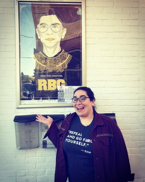 ( “I only ask that [men] remove the boot from our neck.” ) Saw #RBGMovie at #TheCoolidge with some d