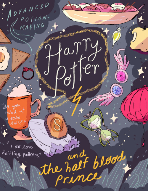 Harry Potter movie posters.(illustrations made by  Natalie Andrewson)