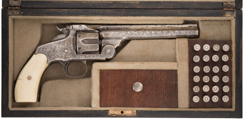 Smith & Wesson No. 3 Target revolver, late 19th century.
