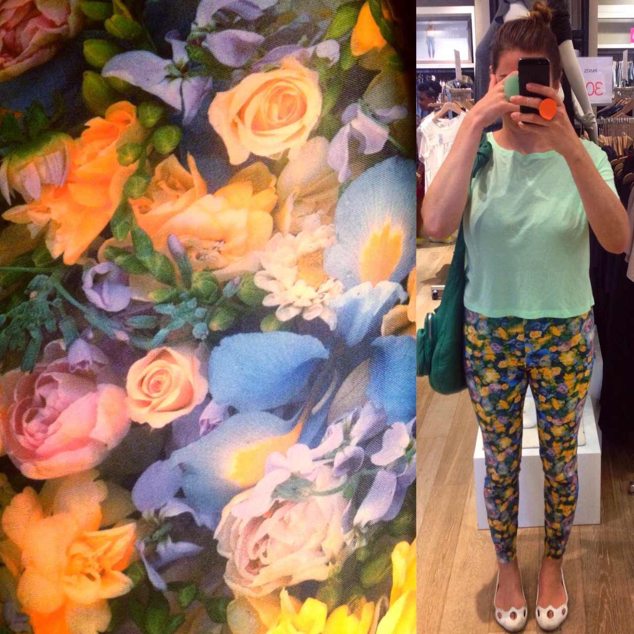 FLORAL PANTS FOREVER EVEN WHEN THEY OLD AND BAGGY