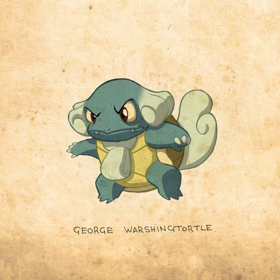 dorkly:  If US Presidents Were Pokemon Artist Brandon Dayton has the perfect gift