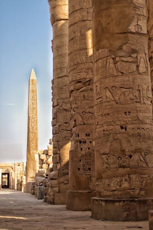 thehereticpharaoh:Great Hypostyle Hall at Karnak Temple, Luxor, EgyptThe cult of the god Amun center
