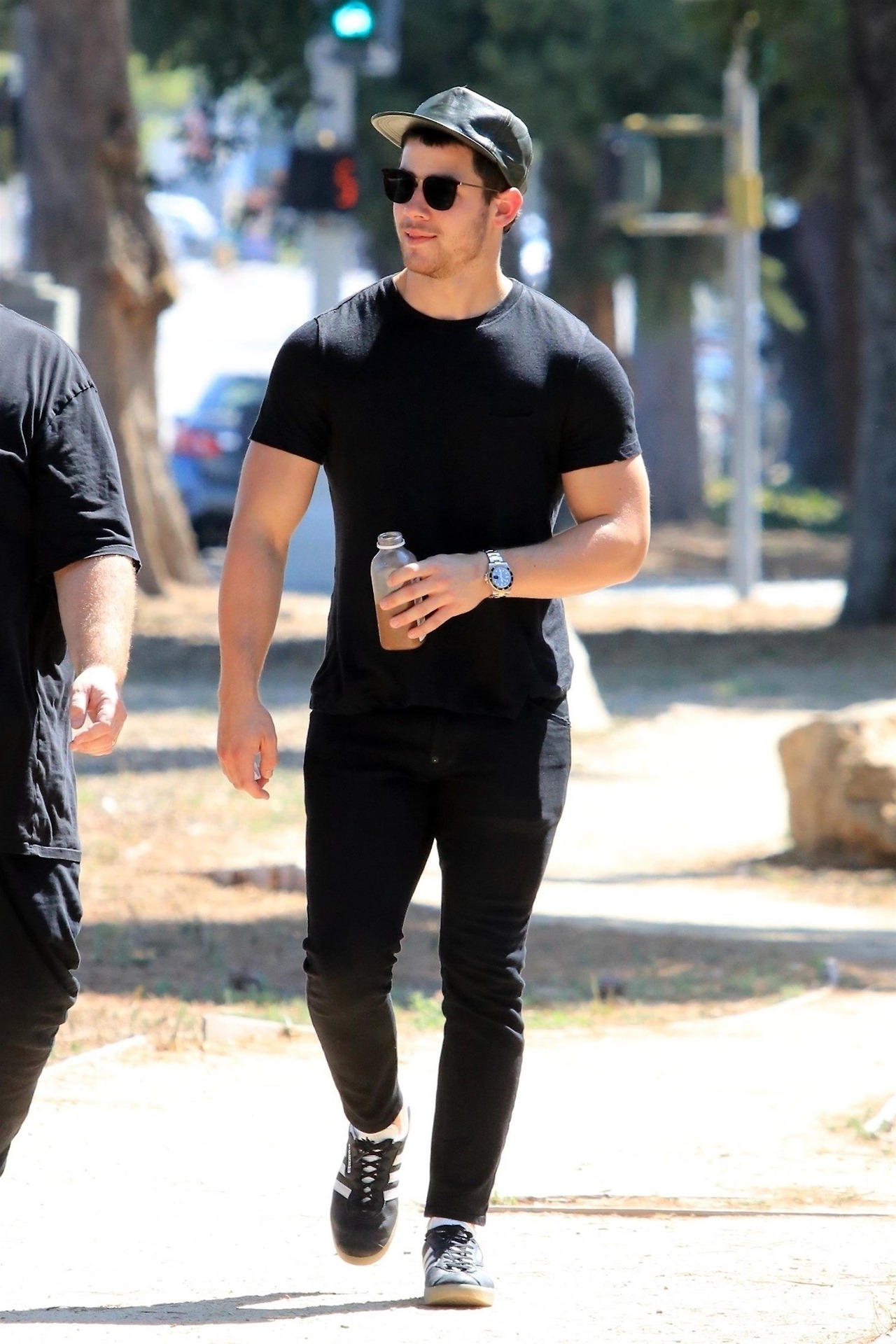 jobrosnews:September 06: Nick Jonas spotted out in Studio City in Los Angeles, California.