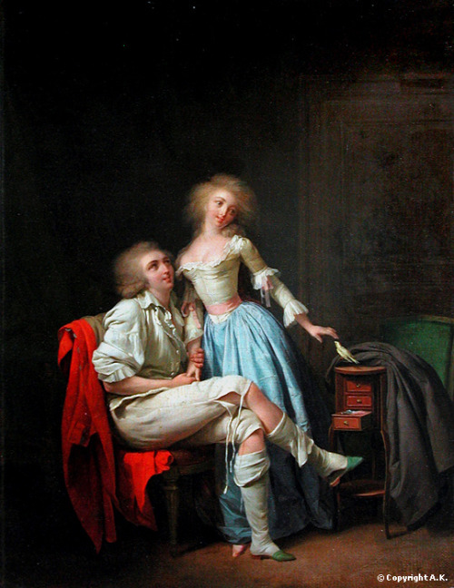 “L'oiseau privé” Louis Leopold Boilly, 1780s