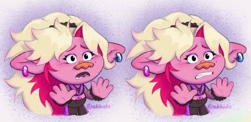 CARNATION!!! Some Colored Doodles I Did Of Her Including A Rock Style Fit Option Since My Voice Claim