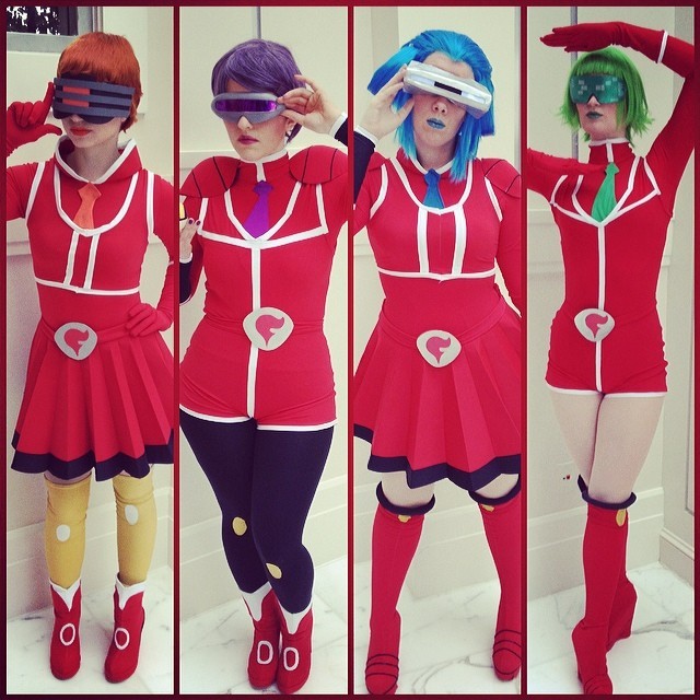 dreamlandtea:  My gal pals and I did Team Flare cosplay on Saturday at Katsucon!