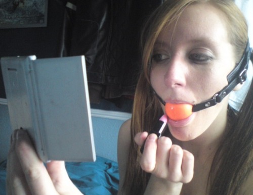 Sex thegagproject:How’s my makeup? #gagged pictures