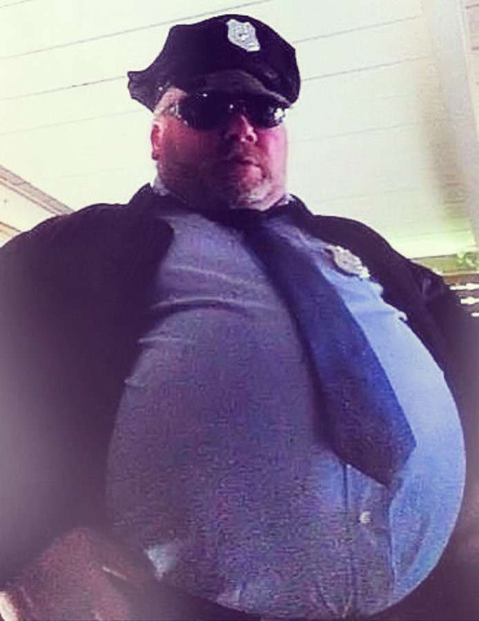 voremanhungry:  On his Halloween Patrol, Officer Gary stumbled upon a trio of frat