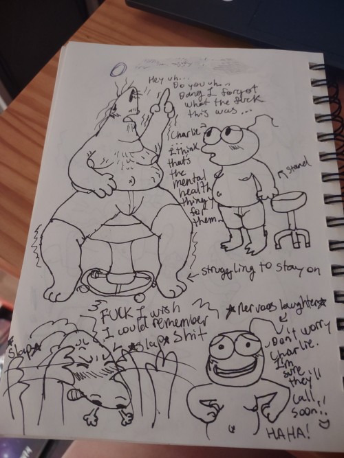 Just Some Hype Before Watching Smiling Friends Tomorrow Morning. Pim Kinda Hurt Me To Draw. My Leg Still