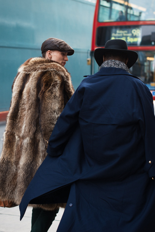 meninthistown:  FURRY MENI’m personally not one for wearing fur but over the last couple years its been interesting to observe more men around the world keeping warm in the controversial way. I’m sure most of the above would fall under the faux fur