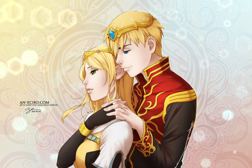 khrysm-art: Rhiya &amp; Asvin Some nostalgic drawing done to commemorate my engagement to my hus