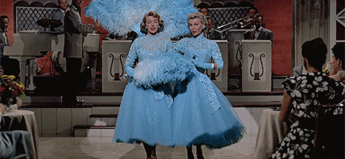 francissinatra:a selection of favorite dresses in White Christmas (1954), costume design by Edith He