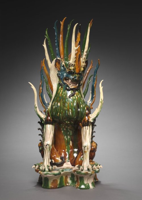 cma-chinese-art:Tomb Guardian with Animal Head, early 700s, Cleveland Museum of Art: Chinese ArtWith