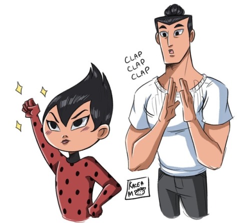 refrigerator-art:Wow ya’ll, I can’t believe Jack adopted Ashi as a kid and is raising her. So beauti