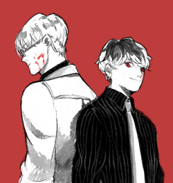 petitster:  actually it’s Arima and Kaneki’s birthday but fuck this i can’t draw anymore forgive me my bae and the biggest canon, Arima is a dork… raising Sasadork and a generation of Quinx Dorks. love u.