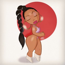 axart:  Dede chibi @itsdederodriguez #axcomix #thickchibis #cartoonized #thickchicks #cakes