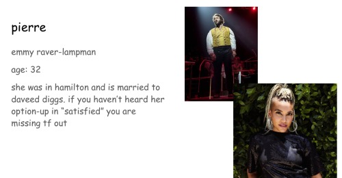 And Now Presenting An All-female Great Comet Revival Cast Made By A Raging Lesbian. This Is The Slideshow