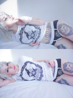 marmaladegirl90:  Brighter days (by Marmalade)#personal #hexappeal #hexappealclothing #marmalade #whitehair 
