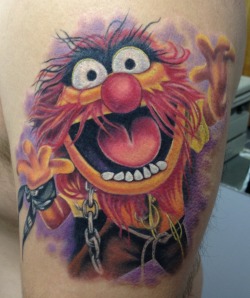 Fuckyeahtattoos:  Animal From The Muppets Tattoo By Mindy Stewart At Studio Xiii