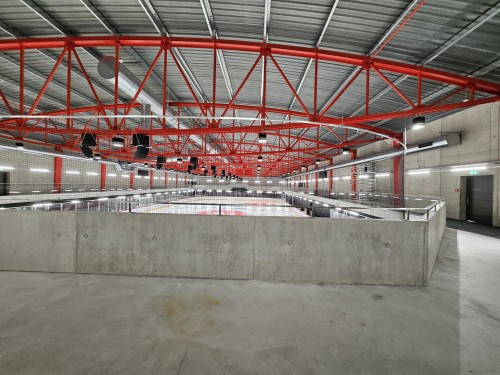 An Ice Hockey Hall In The Making, It Was Never Seen By The Public Eye Before.