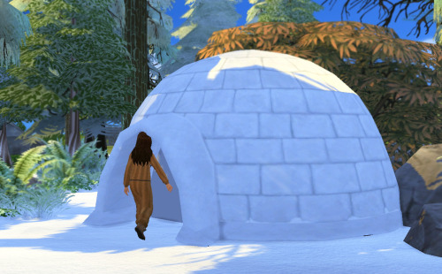 Igloo for Sims 4It’s cloned from one of the Outdoor Retreat tents so it works as one too. I tried to scale it so that sims, both adults and kids, would enter & exit smoothly. It’s non-default so it won’t replace the original tents.
(The mesh is from...