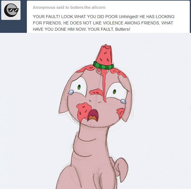 butters-the-alicorn:  Butters isn’t used to this! Butters doesn’t know what to