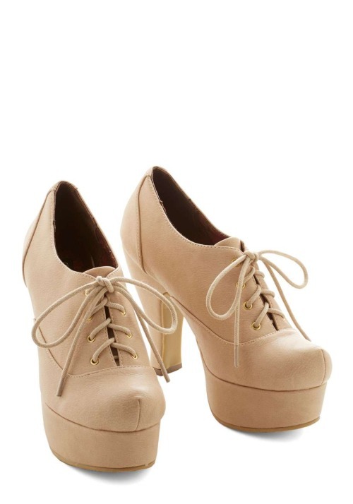 High Heels Blog Classy Cachet Heel in Beige via Tumblr