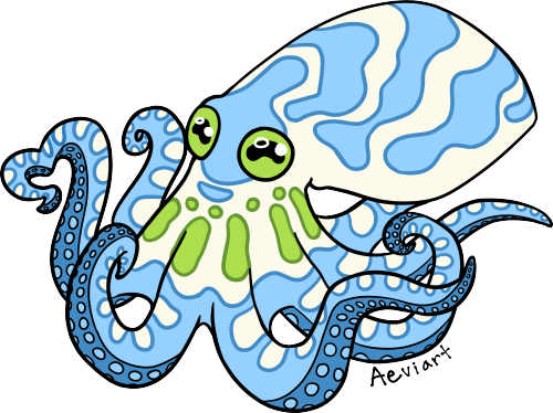 quailfence: aeviart:aeviart:aeviart:More Pride Octopi!!![ID= digital art of octopi in the colors of 