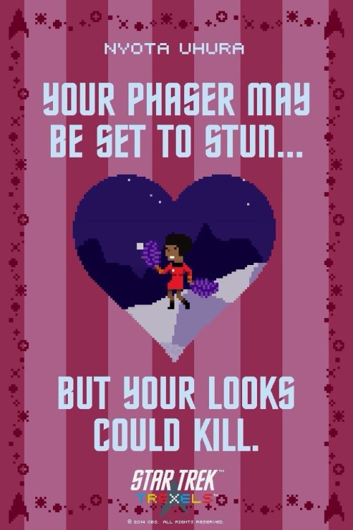 spirit-of-the-trees: Star Trek Valentine’s Day Cards. Just got them off the official Star Trek