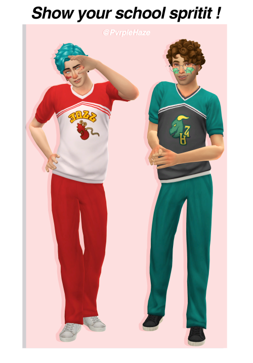 ☽ Show your school spirit ! ☾*Cheelearder uniforms - download under the cut*✰ Male version of my che