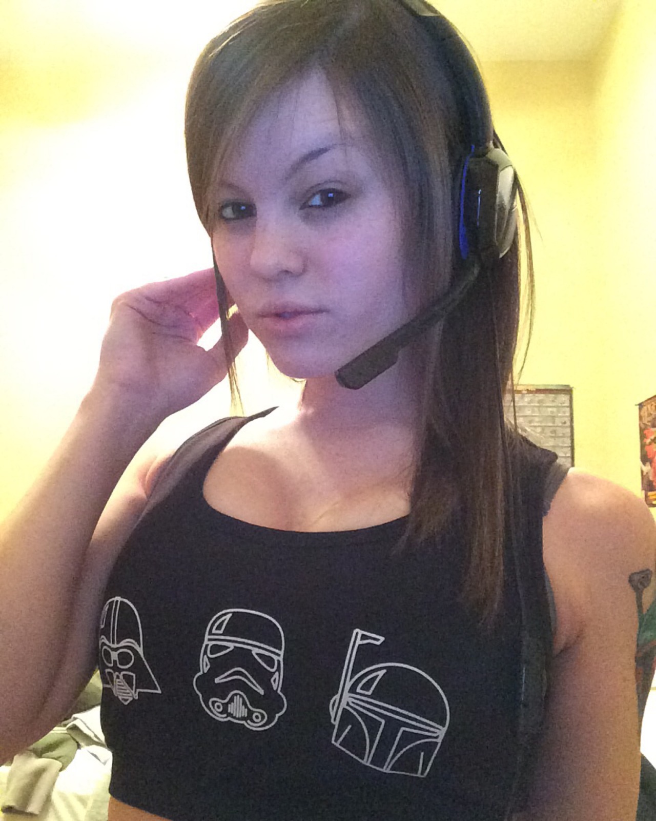 itsboobafett:  This sports bra is just too cute.  Battlefront all day, every day.