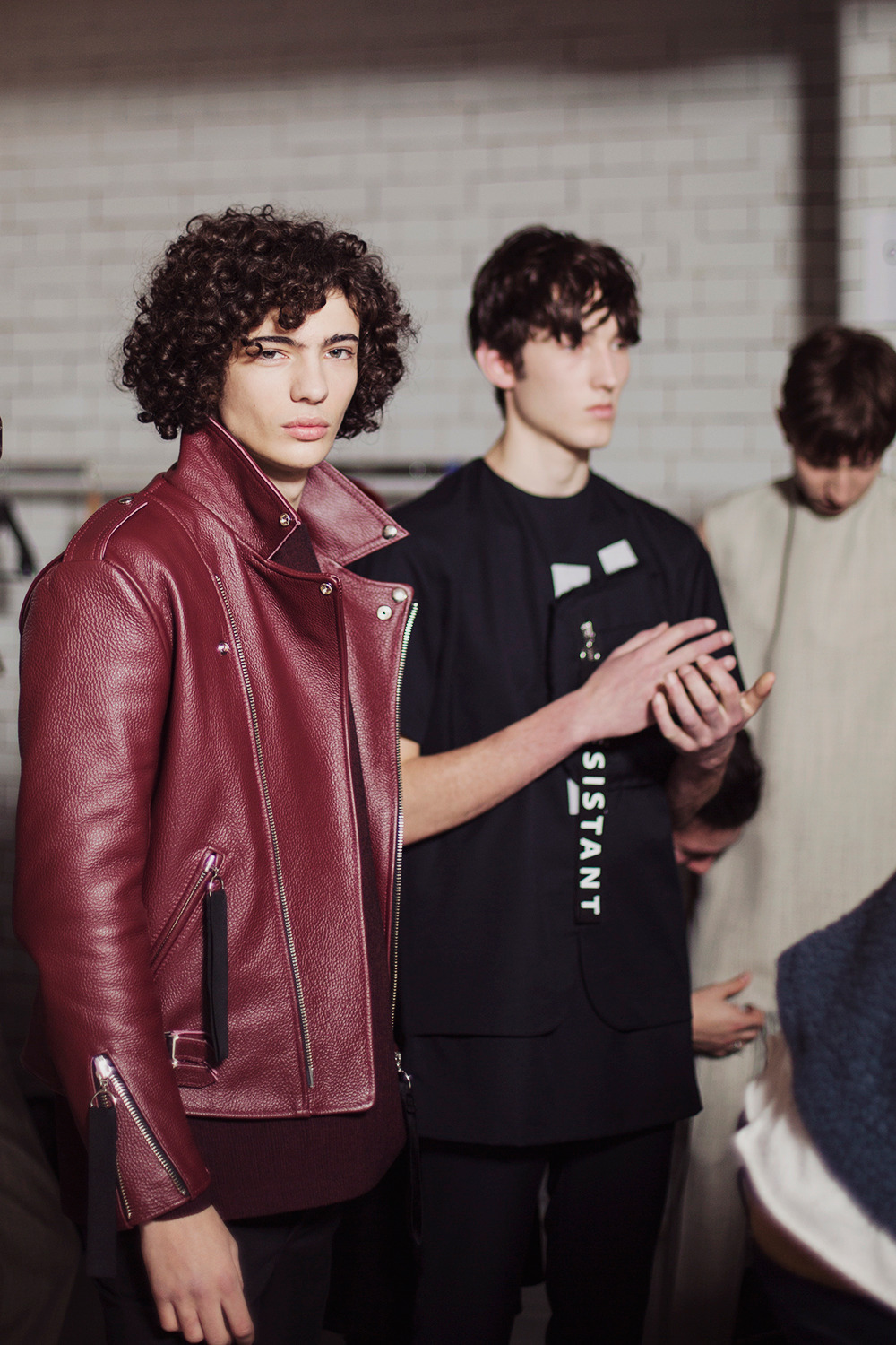 godblessmalemodels:  Matthew Miller F/W 15.16 backstage by Ieva Blazeviciute.