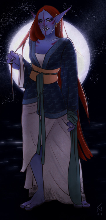 Allort has dressed in robes to match her brother, Yllort, and is excited to attend the Lunar Festiva