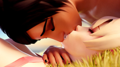 aspryt:  Pharmercy kiss I don’t think I’m really good at this, oh well :3