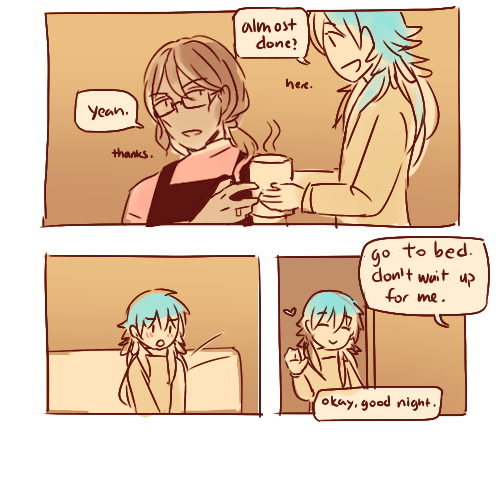 masasei:  read right -&gt; left a sort of redraw of this comic ahaha domestic